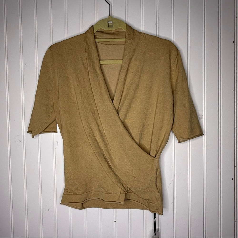 NWT Stylewe Wrap Front Short Sleeve Knit Top Size Large